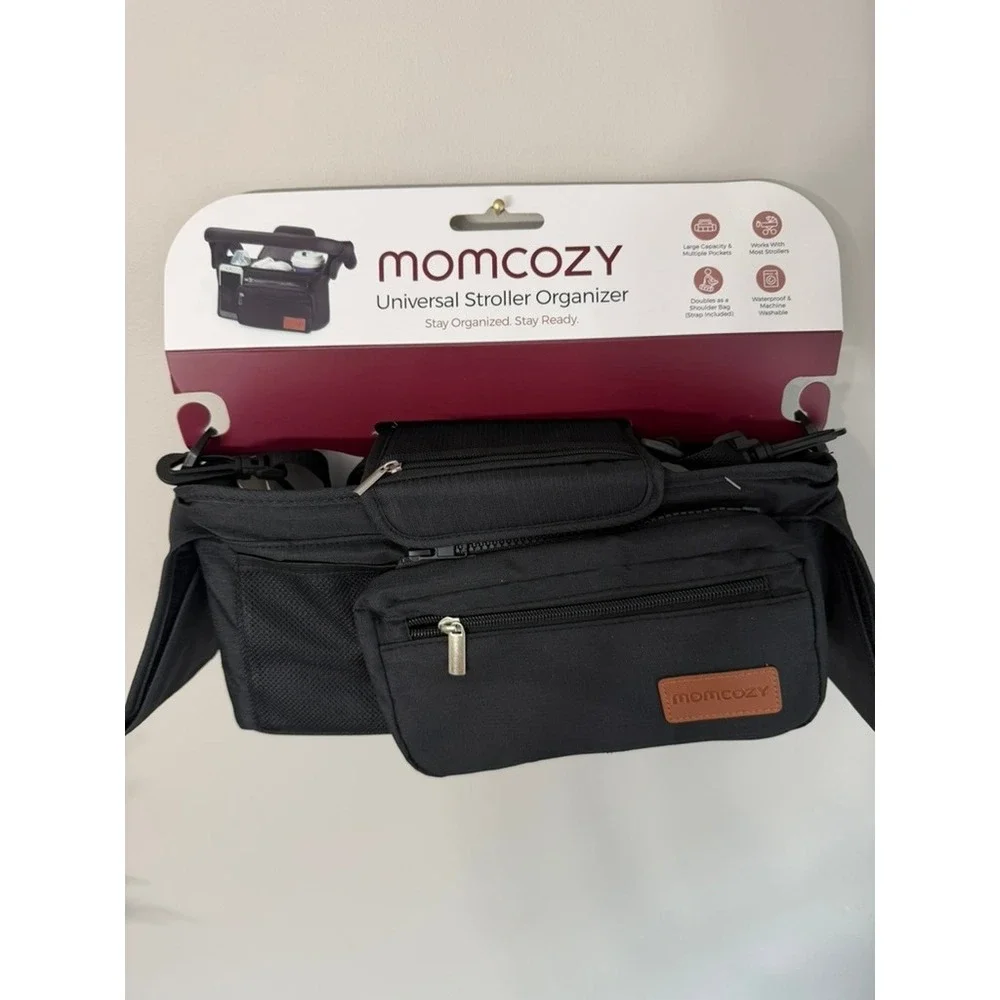 Momcozy Universal Stroller Organizer Unisex OS Black Travel Bag NWT